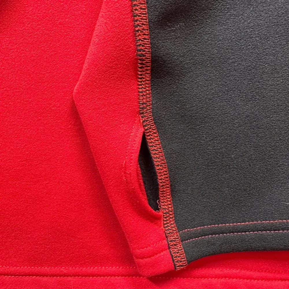 The North Face VaporWick Pullover Mens XL Red Black  1/4 Zip Technical
